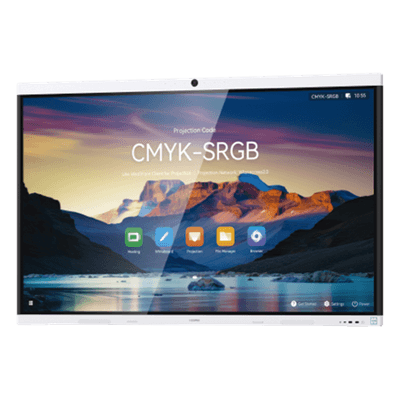 HUAWEI IdeaHub B3, Pantalla interactiva para Colaboración Inteligente, 86", 4K UHD, Harmony, Wi-Fi 6, Seguimiento de Voz, BYOM, Administración desde la Nube Gratis, blanco Jade