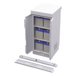 Gabinete de Seguridad de Lámina Galvanizada  para Almacenamiento de Baterías (Hasta 6 baterías PL110D12).