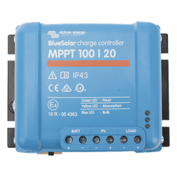 Controlador de Carga Solar MPPT / 20 A / 12/24/48 Vcc Automático / Eficiencia 98% / Rango -30°C a 60°C (-22°F a 140°F) / VE.Direct