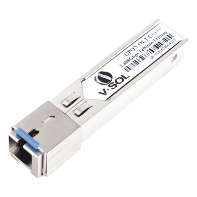 Módulo SFP GPON / Clase C++++ / 2.5 Gbps TX / 1.25 Gbps RX / Alcance 20 km (65,616 ft) / 9 dBm Potencia Óptica / DDM Digital