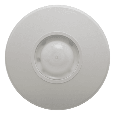 Sensor de Movimiento / Detección 360° / Cobertura 12 m (39.4 ft) / 62 Zonas / Montaje en Techo / Anti-falsas Alarmas