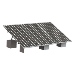 Montaje para 3 Panel Solar, Riel "8" de 4050mm para Módulos con Espesor de 35mm, Velocidad de Viento Máx. 136km/h (20° a 45°)