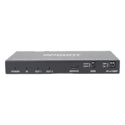 Splitter HDMI / 1x2 Distribución Simultánea / 4K@60Hz 4:4:4 HDR / Extractor de Audio Óptico y Analógico / Down-Scaler 4K a 1080p / 18 Gbps / HDMI 2.0b