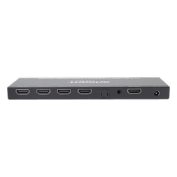 Splitter HDMI 1x4 | 1 Entrada a 4 salidas (Simultaneas) | 4K@60Hz | Extractor de Audio | Down Scaler | HDR  4:4:4 | EDID | 18Gbps