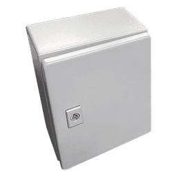 Gabinete de Acero / NEMA 4 - IP66 / 30x30x20 cm / 12x12x8 pulgadas / Platina / Certificado UL