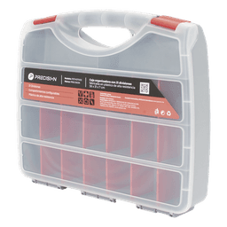 Caja Organizadora / 21 Divisiones Configurables / 38 x 31 x 7 cm (14.96 x 12.2 x 2.76 in) / Plástico de Alta Resistencia