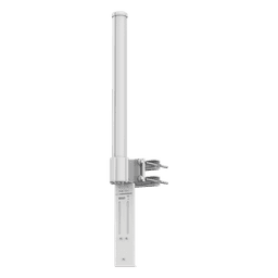 Antena Omnidireccional de 360° AirMetro con 13 dBi en Banda 5Ghz (5150-5850 Mhz) Slant 90° Compatibilidad Multi-Marca para enlaces Multipunto, Conectores SMA Hembra Inverso.