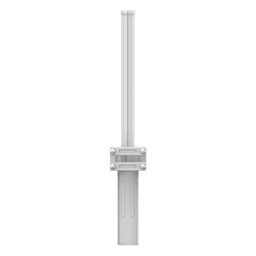Antena Omnidireccional de 360° AirMetro con 13 dBi en Banda 5Ghz (5150-5850 Mhz) Slant 90° Compatibilidad Multi-Marca para enlaces Multipunto, Conectores SMA Hembra Inverso.