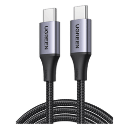 Cable USB-C a USB-C | 2 Metros | Potencia de Carga 240W | 48V/5A | PD3.1 /3.0 | 480 Mbps | Chip E-Market | Carcasa de Aluminio | Nylon Trenzado.