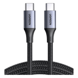 Cable USB-C a USB-C | 2 Metros | Potencia de Carga 240W | 48V/5A | PD3.1 /3.0 | 480 Mbps | Chip E-Market | Carcasa de Aluminio | Nylon Trenzado.