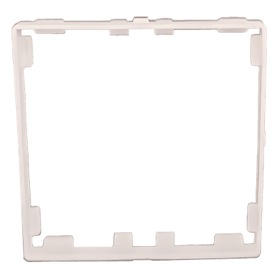 Embellecedor para marco americano / Grado IP20 / Plástico de alta resistencia / Color blanco / Diseño modular