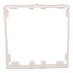 Embellecedor para marco americano / Grado IP20 / Plástico de alta resistencia / Color blanco / Diseño modular