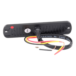 Luz Auxiliar LED / 6 LED / Rojo / Perfil Ultra Bajo 9 mm (0.35 in) / SAE J595 Clase 1 / ECE R65 / IPX7