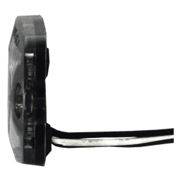 Luz Auxiliar de 3 LED, Ambar, Lente Transparente, SAE
