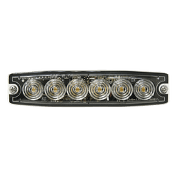 Luz Auxiliar LED / 6 LED / Ámbar / Multivoltaje 12~24 VCD / IP68 / SAE Clase 1 / Perfil Ultra Bajo
