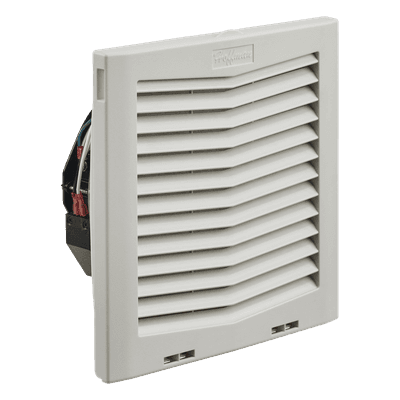 Ventilador Con Filtro de Montaje Lateral HF10, Con Flujo de Aire de 159 CFM, 115 Vca, Color Gris Claro 