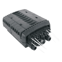 Caja de Distribución de Fibra Óptica / 24 Empalmes / 16 Puertos SC/APC / IP68 / IK10 / Splitter 1x8 Incluido / Entierro Directo