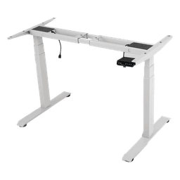 Base de Escritorio Motorizado Profesional / Altura Ajustable 60-125 cm (1.97-4.10 ft) / 3 Presets de Posiciones / Carga Máxima 100 kg / Elevación 30 mm/s / Color Blanco