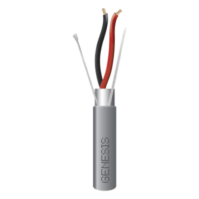 Cable de Control / 1 Par / 18 AWG / Blindado / Riser 305 m (1000 ft) / PVC -20 °C a 75 °C / Gris