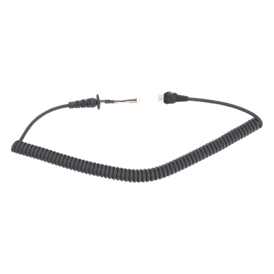 Cable en Espiral para Micrófono / Compatible KMC-60 y KMC-62 / Diseño Flexible Profesional / Terminales Resistentes / Aislamiento de Alta Calidad