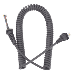 Cable en Espiral para Micrófono / Compatible KMC-60 y KMC-62 / Diseño Flexible Profesional / Terminales Resistentes / Aislamiento de Alta Calidad