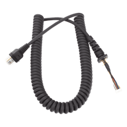 Cable en Espiral para Micrófono / Compatible KMC-60 y KMC-62 / Diseño Flexible Profesional / Terminales Resistentes / Aislamiento de Alta Calidad