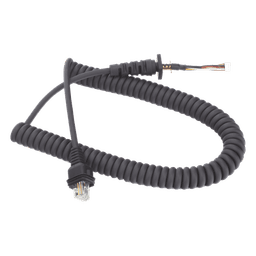 Cable en Espiral para Micrófono / Compatible KMC-60 y KMC-62 / Diseño Flexible Profesional / Terminales Resistentes / Aislamiento de Alta Calidad