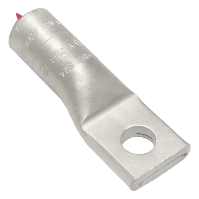 Zapata de Compresión de Aluminio para usarse para conductores de Cu y Al para Tornillo 1/2 "  y Calibre 250 KCMIL.