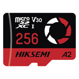 Memoria microSD / 256 GB / 180 MB/s Lectura / 150 MB/s Escritura / V30 U3 A2 / Para Drones y Cámaras de Acción / HIKSEMI CAPTURE E3