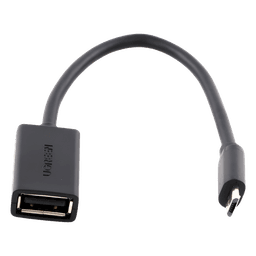 Adaptador OTG / Micro USB Macho a USB 2.0 A Hembra / 480 Mbps / 10 cm / Plug & Play