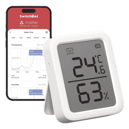 Sensor de Temperatura y Humedad / Bluetooth BLE 4.2 / Alcance 120 m (393.7 ft) / Pantalla LCD / Batería 1 Año