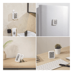 Sensor de Temperatura y Humedad / Bluetooth BLE 4.2 / Alcance 120 m (393.7 ft) / Pantalla LCD / Batería 1 Año