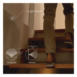 Sensor de movimiento / Bluetooth / 80 m (262 pies) alcance BLE / ABS anti-UV / -10°C a 60°C