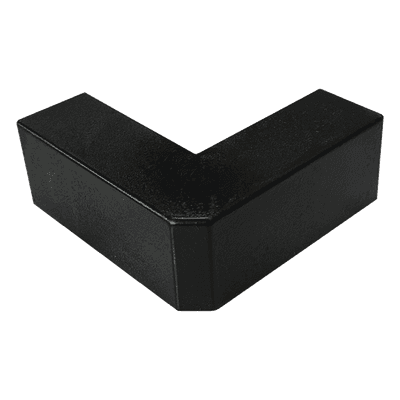 Esquinero Exterior / PVC Autoxtinguible / Negro / Para Canaleta TMK-1720-N-CC