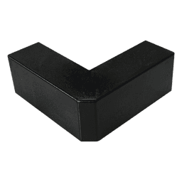 Esquinero Exterior / PVC Autoxtinguible / Negro / Para Canaleta TMK-1720-N-CC