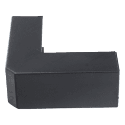 Esquinero Exterior / PVC Autoxtinguible / Negro / Para Canaleta TMK-1720-N-CC