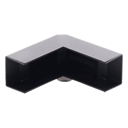 Esquinero Exterior / PVC Autoxtinguible / Negro / Para Canaleta TMK-1720-N-CC