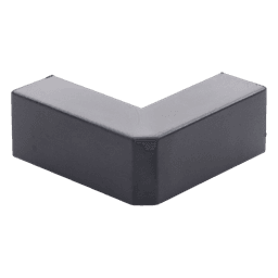 Esquinero Exterior / PVC Autoxtinguible / Negro / Para Canaleta TMK-1720-N-CC