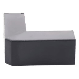 Esquinero Exterior / PVC Autoxtinguible / Negro / Para Canaleta TMK-1720-N-CC