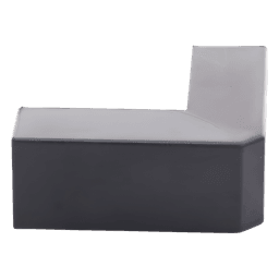 Esquinero Exterior / PVC Autoxtinguible / Negro / Para Canaleta TMK-1720-N-CC