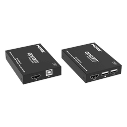 Extensor HDMI con KVM / 1080p@60Hz / H.265 / 150 m (492.1 ft) sobre Cat5e/6 / HDCP 1.4 / USB KVM / IR 20 Hz-60 kHz / Compatible Switch 1G