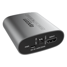 Extractor de Audio eARC HDMI / 18 Gbps / 4K HDR / Salidas Óptica y Coaxial Simultáneas / Audio HD 7.1 / Dolby Atmos y DTS:X / Diseño Compacto