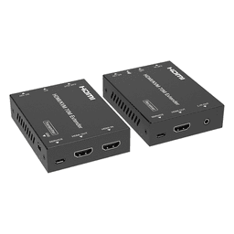 Kit Extensor HDMI con KVM | 70m | 4K2K@60Hz | 4:4:4 |  HDMI2.0b y HDCP 2.2 | Salida de Audio 3.5mm | Admite PoC | Admite USB 1.1