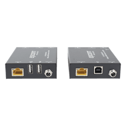 Kit Extensor HDMI con KVM | 70m | 4K2K@60Hz | 4:4:4 |  HDMI2.0b y HDCP 2.2 | Salida de Audio 3.5mm | Admite PoC | Admite USB 1.1