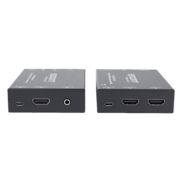 Kit Extensor HDMI con KVM | 70m | 4K2K@60Hz | 4:4:4 |  HDMI2.0b y HDCP 2.2 | Salida de Audio 3.5mm | Admite PoC | Admite USB 1.1