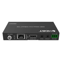 Extensor HDBaseT de Placa de Pared / 4K2K@60Hz / 40 m (131.2 ft) / 1080p a 70 m (229.7 ft) / PoC / IR Bidireccional / RS-232 / HDMI 2.0b 18 Gbps