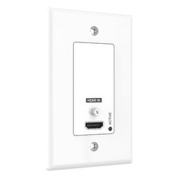 Extensor HDBaseT de Placa de Pared / 4K2K@60Hz / 40 m (131.2 ft) / 1080p a 70 m (229.7 ft) / PoC / IR Bidireccional / RS-232 / HDMI 2.0b 18 Gbps