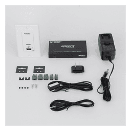Extensor HDBaseT de Placa de Pared / 4K2K@60Hz / 40 m (131.2 ft) / 1080p a 70 m (229.7 ft) / PoC / IR Bidireccional / RS-232 / HDMI 2.0b 18 Gbps