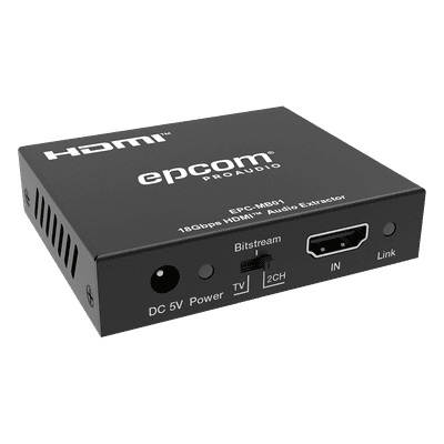 Desincrustador de audio HDMI / 18 Gbps / 4K@60Hz / 8K@60Hz / 32 canales / Dolby Atmos / 0.39 x 0.26 x 0.08 ft