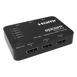 Conmutador HDMI / 5 Entradas x 1 Salida / 18 Gbps / 4K@60Hz / YCbCr 4:4:4 / HDR / Dolby Vision / HDCP 2.2